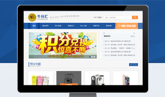 牛分汇电子商城网站制作