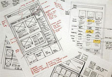 看高端网站建设的原型图，绝不是模板网站可以将就的