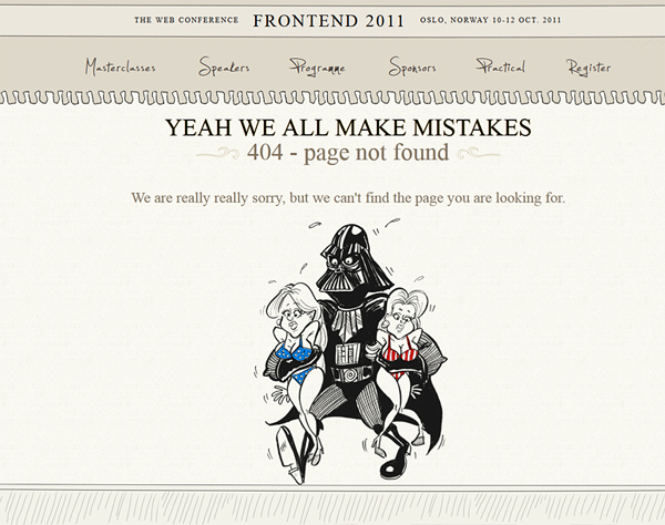 北京网站制作的404错误页面设计